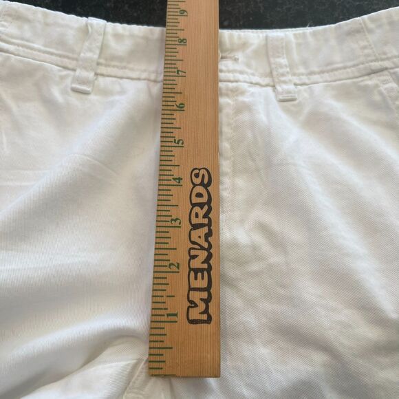 J.Crew Chino Cropped Pants White Rolled Cuffs 100% Cotton Zip Fly - Picture 4 of 16